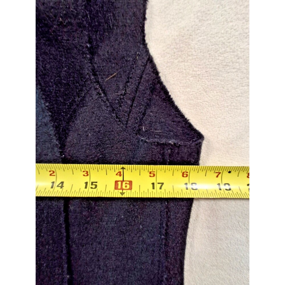 Pendleton Women's Wool Vest Duster Black Sleeveless Coat Size M - Picture 11 of 14